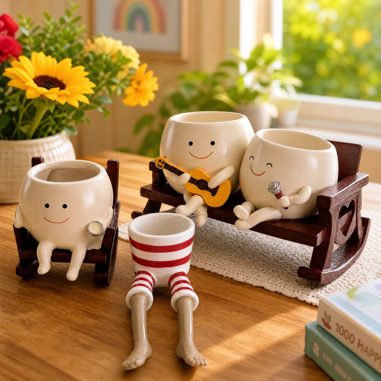 Handmade HAPPY Planter