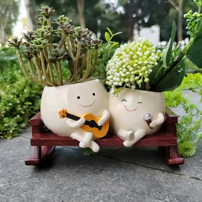 Handmade HAPPY Planter